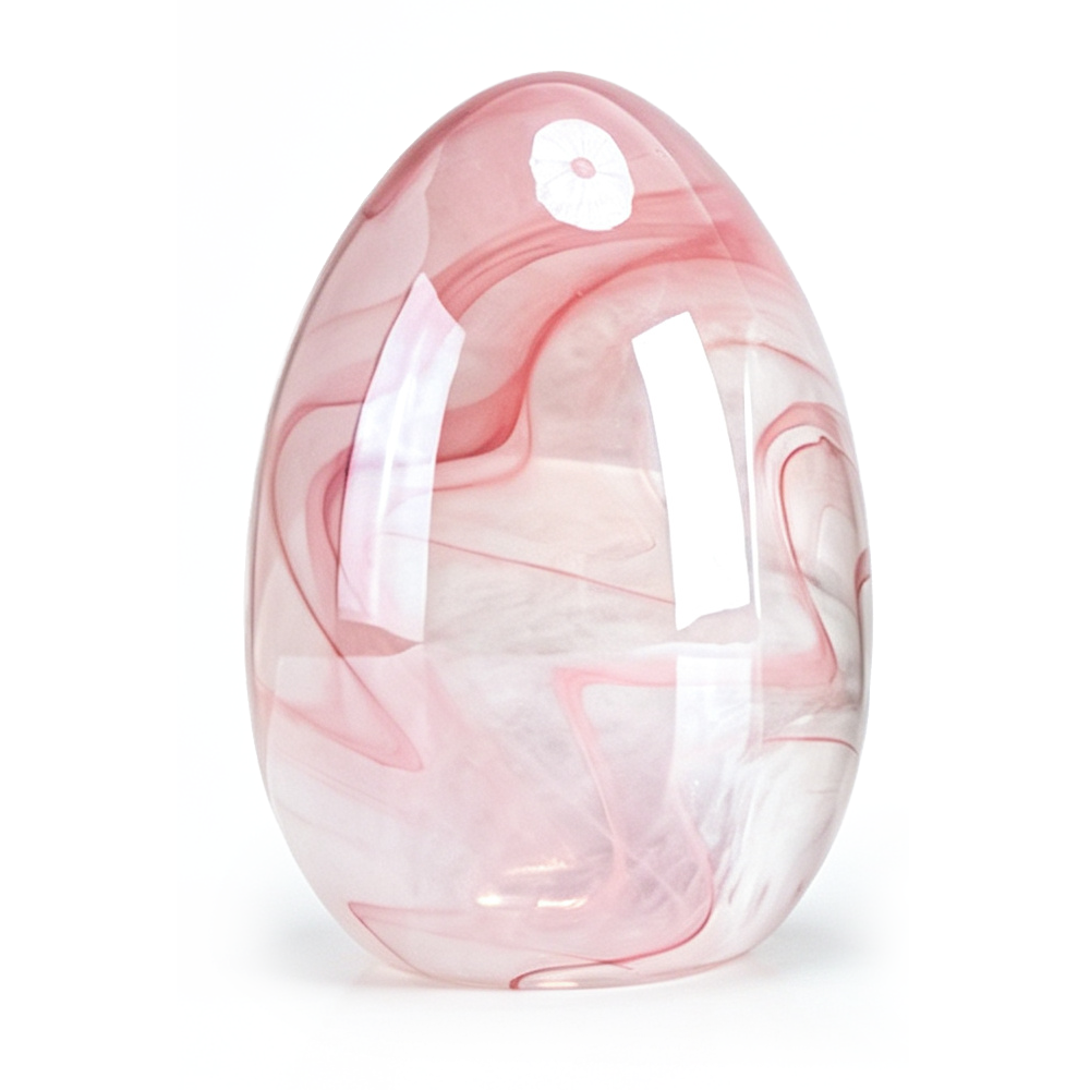 49642ASST	 D4.7"H7.1" - ASSORTED COLORS GLASS EASTER EGGS