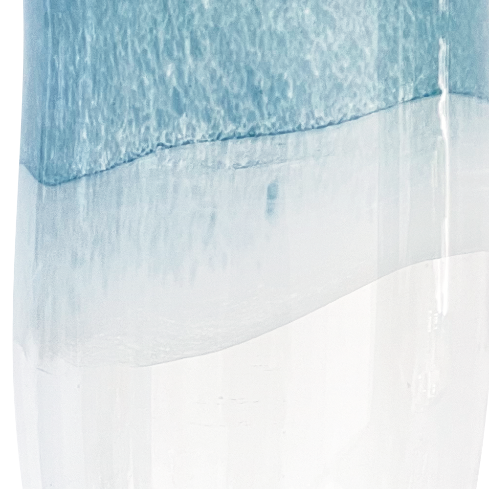 49645	 D7.1"H12.6" - GLASS VASE ON PEDESTAL