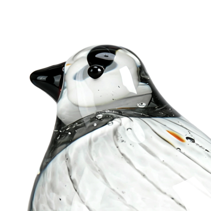 49657	 L5.3W2.8H3.5" - GLASS BIRD FIGURINE