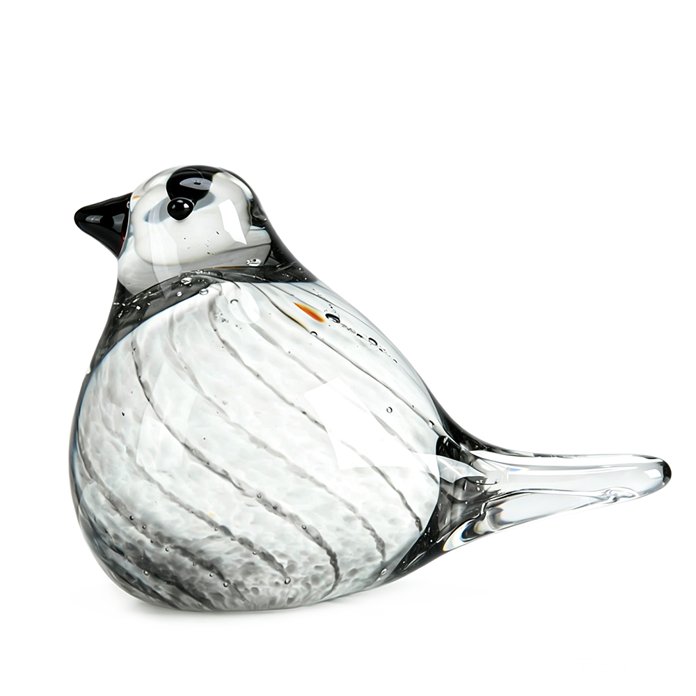 49657	 L5.3W2.8H3.5" - GLASS BIRD FIGURINE