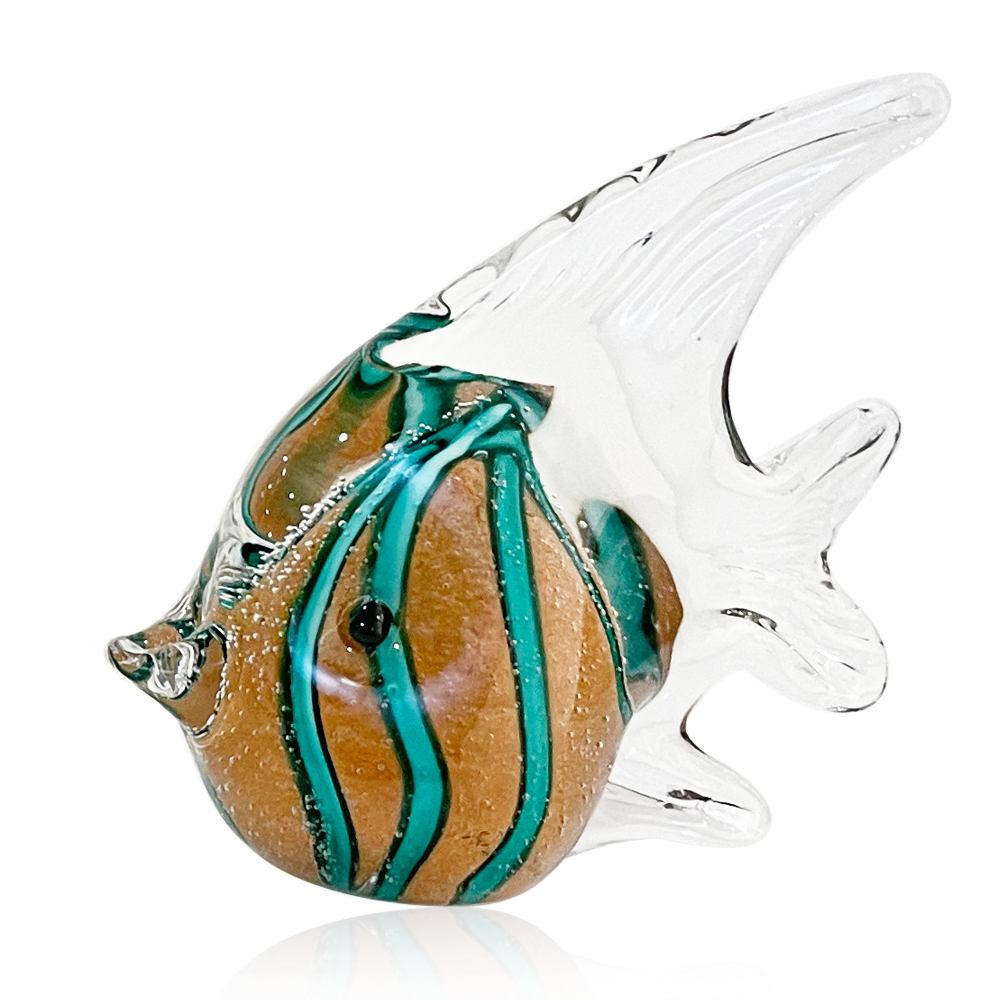 49663ASST	 L4.7W2.8H5.7" - ASSORTED COLORS GLASS FISH FIGURINES