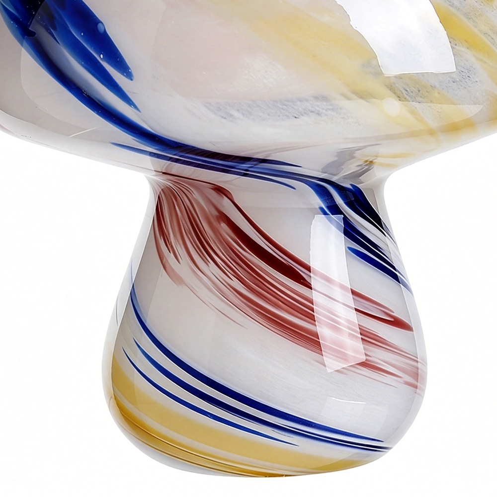 49704	 D6.1"H7.9" - GLASS MUSHROOM
