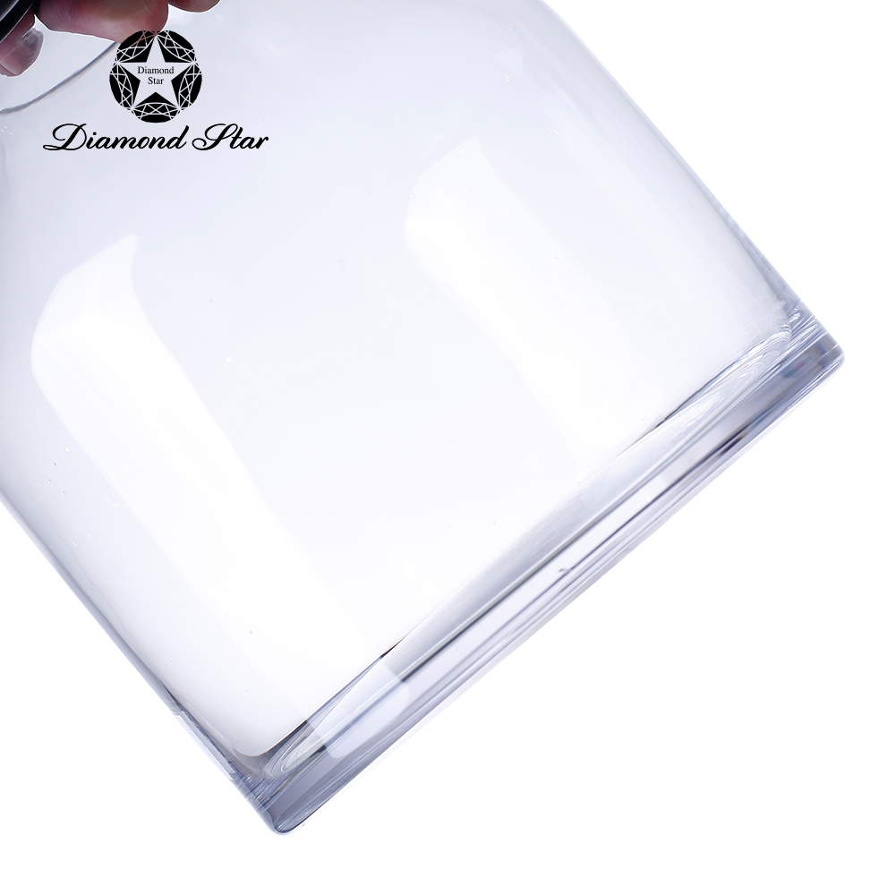 64518	 D9.5"H13.5" - GLASS JAR WITH BALL LID