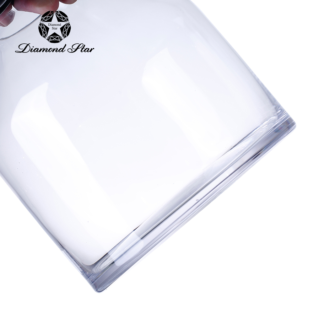 64518	 D9.5"H13.5" - GLASS JAR WITH BALL LID