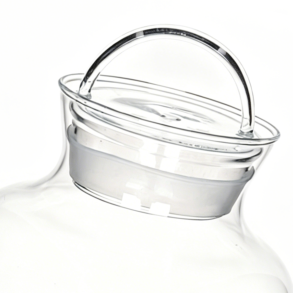 50011	 D4.5"H5.5" - GLASS APOTHECARY JAR WITH LID