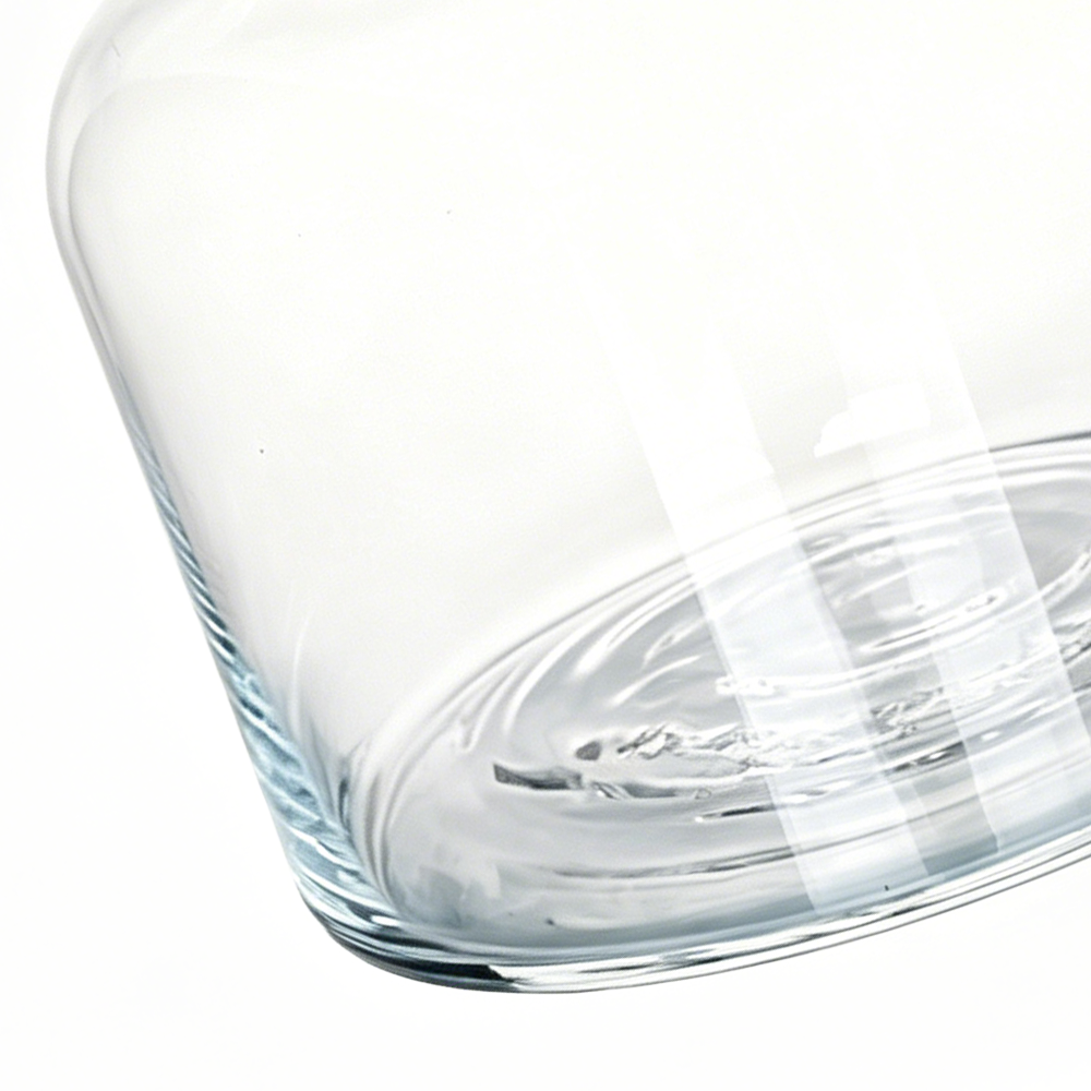 50011	 D4.5"H5.5" - GLASS APOTHECARY JAR WITH LID