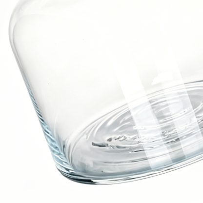 50011	 D4.5"H5.5" - GLASS APOTHECARY JAR WITH LID