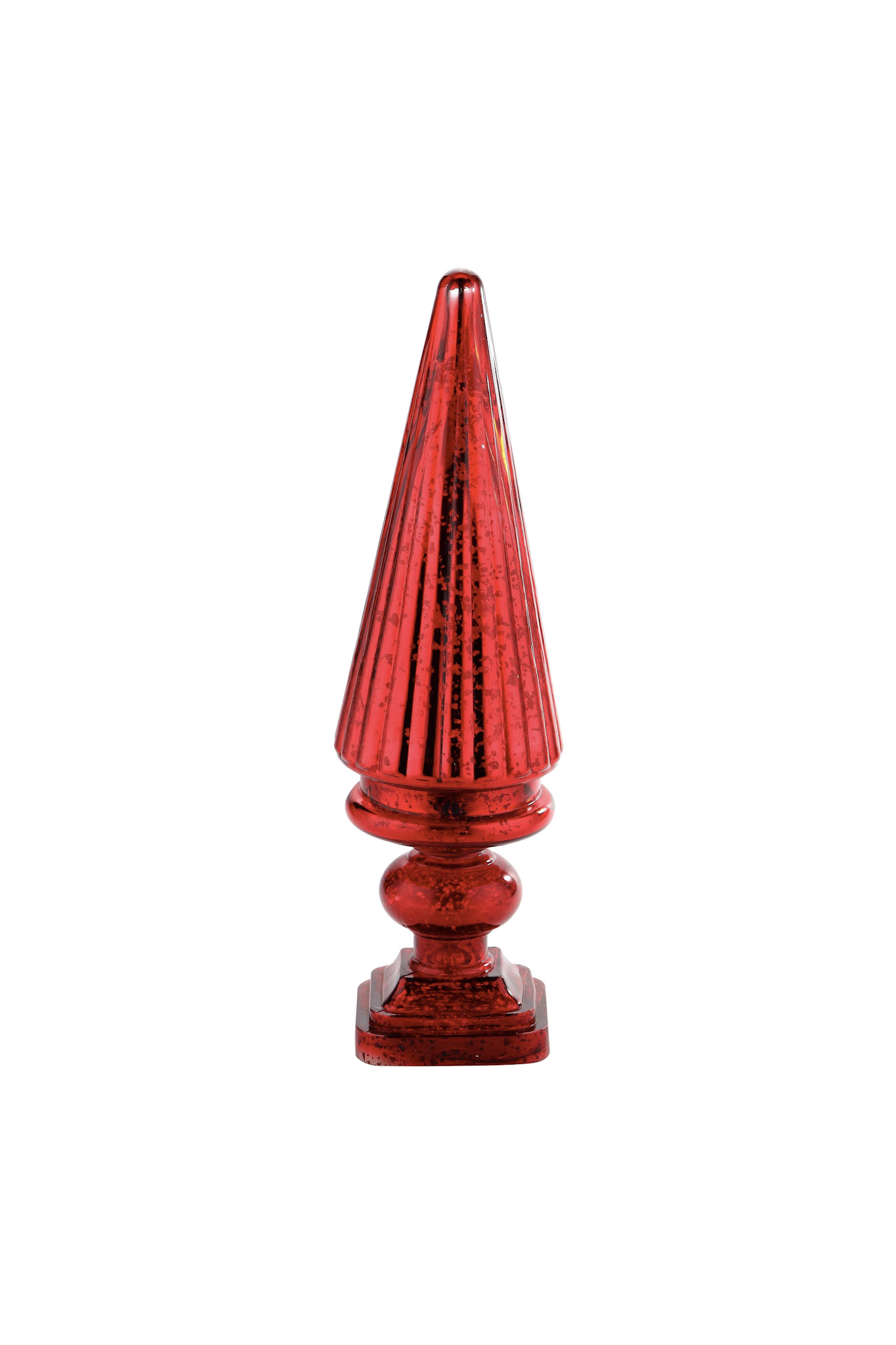 *D6"H21" - MERCURY GLASS CHRISTMAS TREE