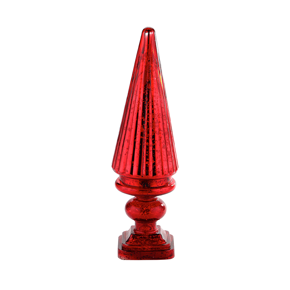 51381	 *D6"H21" - MERCURY GLASS CHRISTMAS TREE