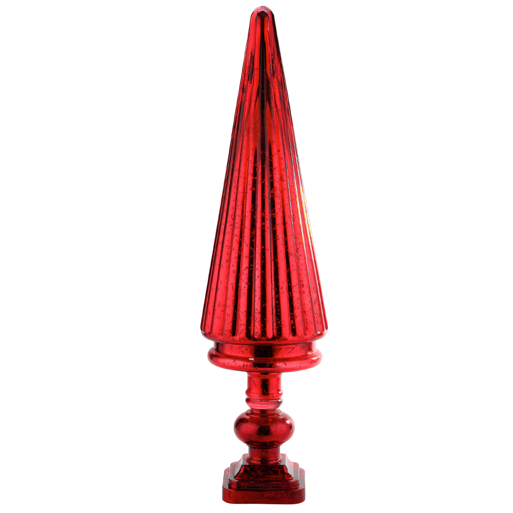 51382	 *D8"H29" - MERCURY GLASS CHRISTMAS TREE