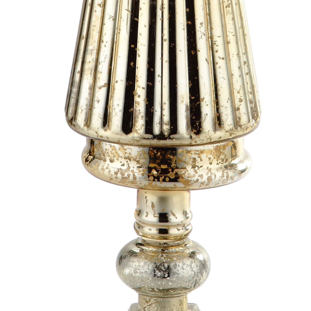 51384	 *D8"H29" - MERCURY GLASS CHRISTMAS TREE