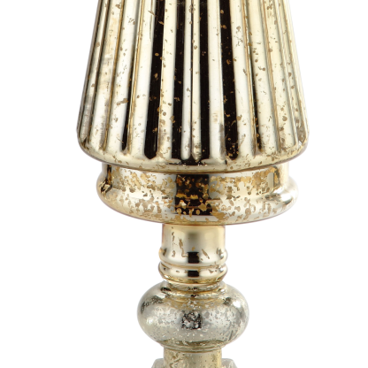 51384	 *D8"H29" - MERCURY GLASS CHRISTMAS TREE