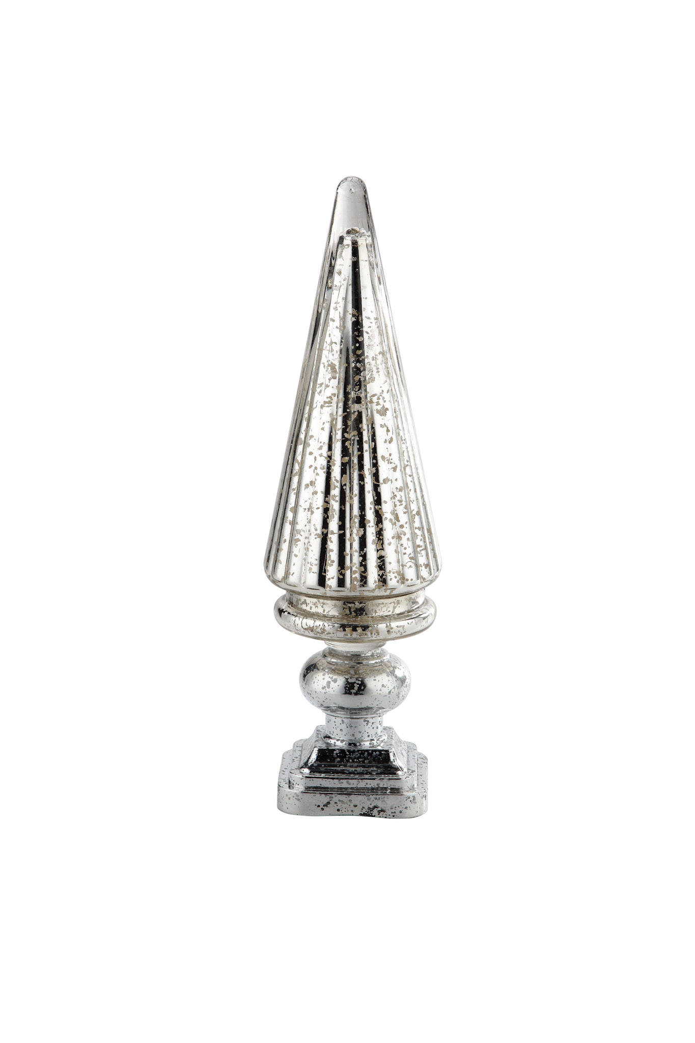 D6"H21" - MERCURY GLASS CHRISTMAS TREE