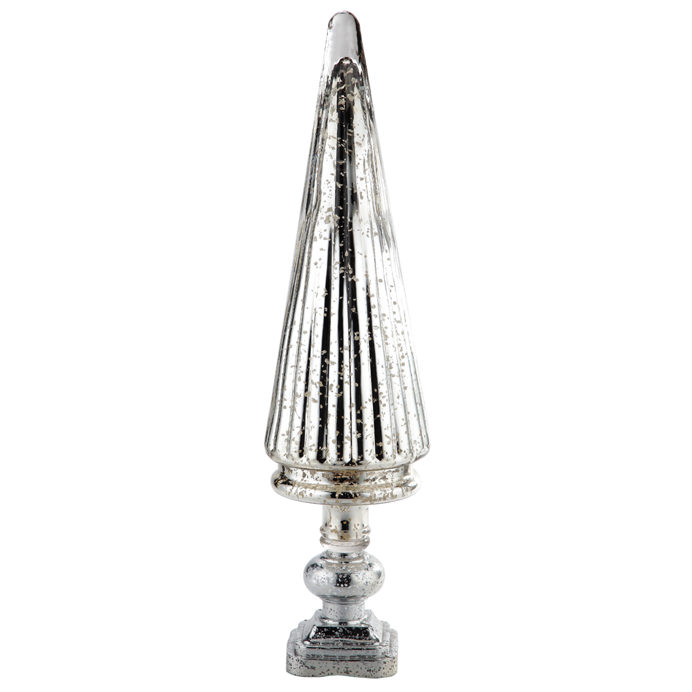 51388	 *D8"H29" - MERCURY GLASS CHRISTMAS TREE