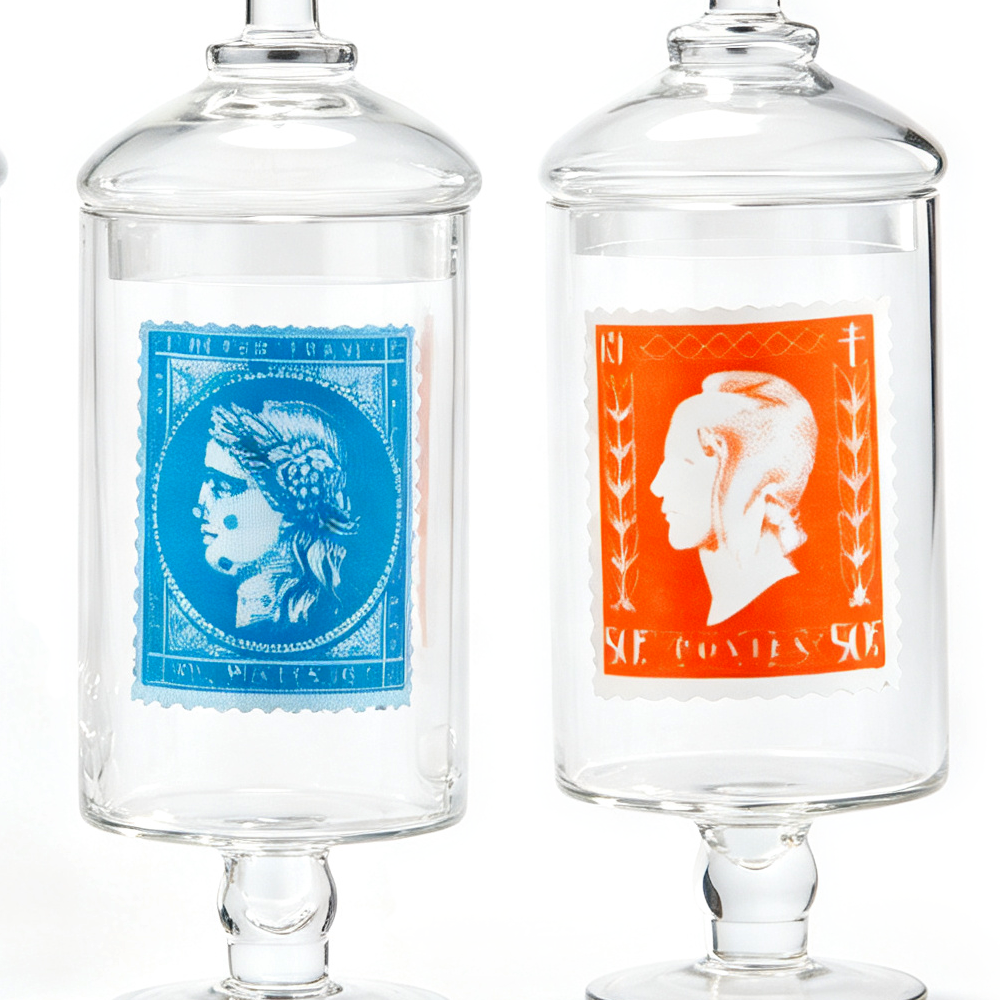 51493ASST	 D5"H15.5" - ASSORTED APOTHECARY JARS