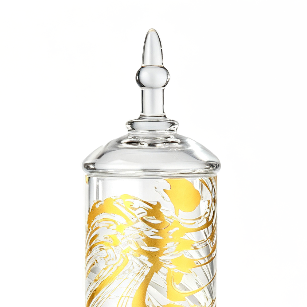 51775	 D5.5"H19.5" - DECORATIVE GLASS JAR