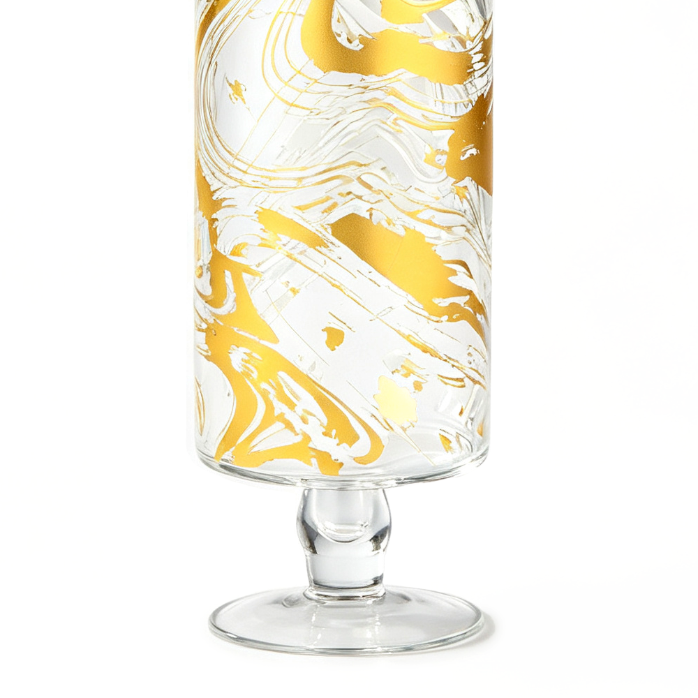 51775	 D5.5"H19.5" - DECORATIVE GLASS JAR