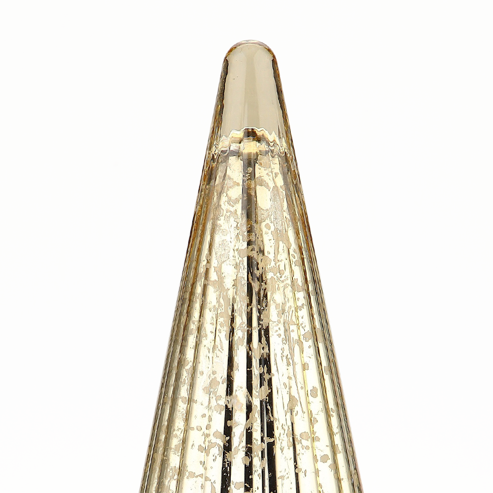 51932	 D6.5"H14.5" - MERCURY GLASS CHRISTMAS TREE