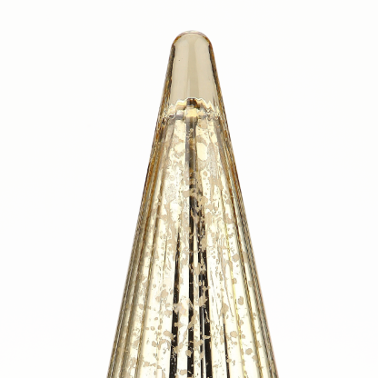 51932	 D6.5"H14.5" - MERCURY GLASS CHRISTMAS TREE