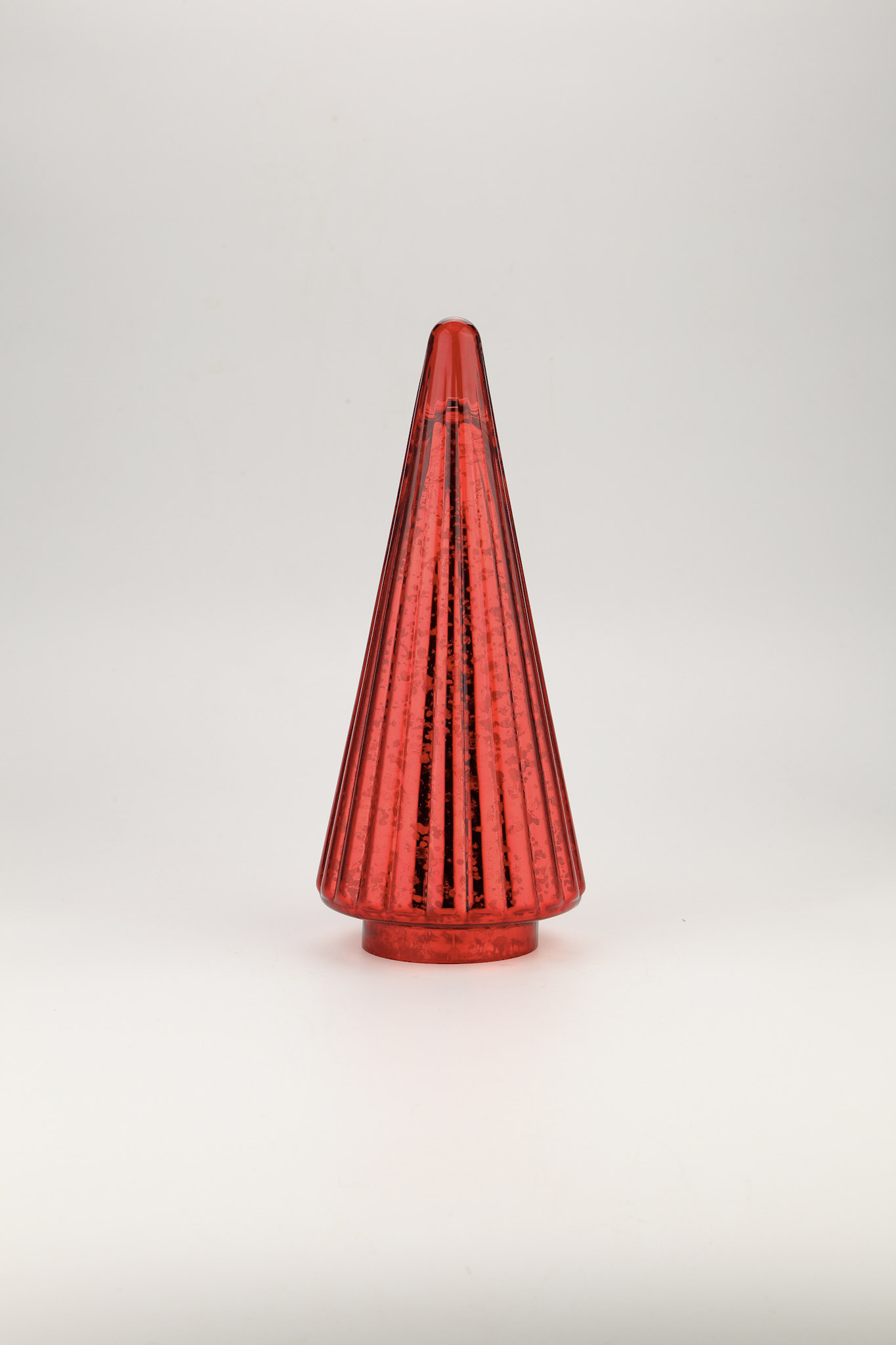 D6.5"H14.5" - MERCURY GLASS CHRISTMAS TREE