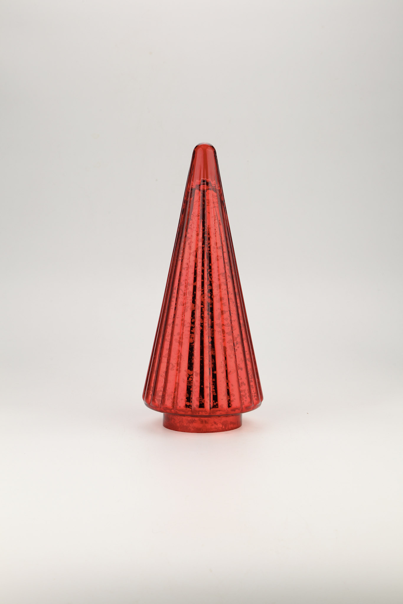 D6.5"H14.5" - MERCURY GLASS CHRISTMAS TREE