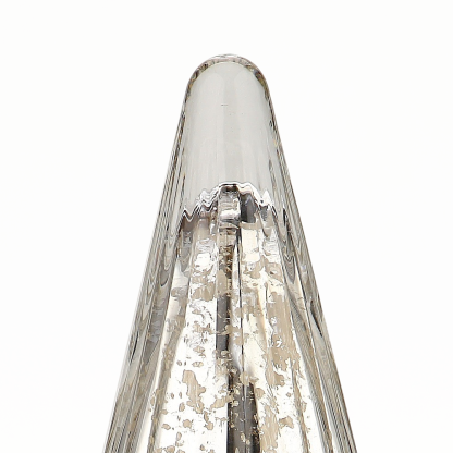 51936	 D6"H10.5" - MERCURY GLASS CHRISTMAS TREE