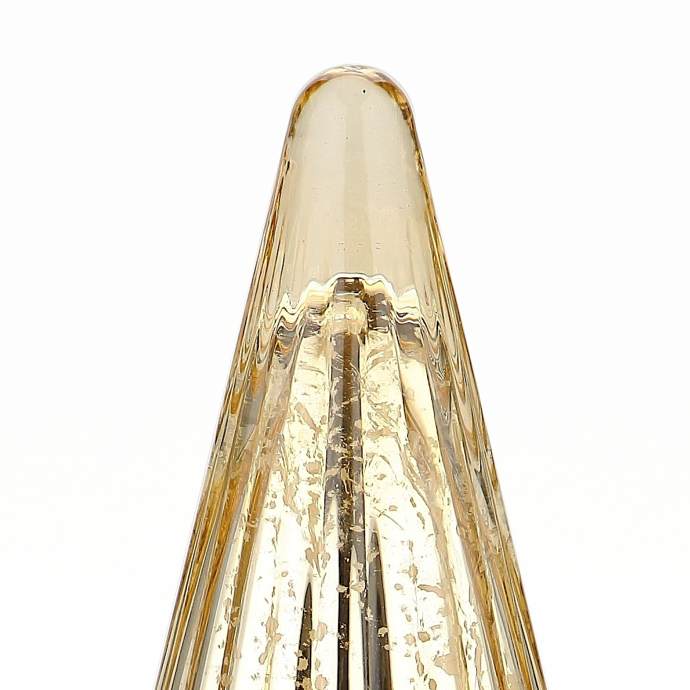 51937	 D6"H10.5" - MERCURY GLASS CHRISTMAS TREE