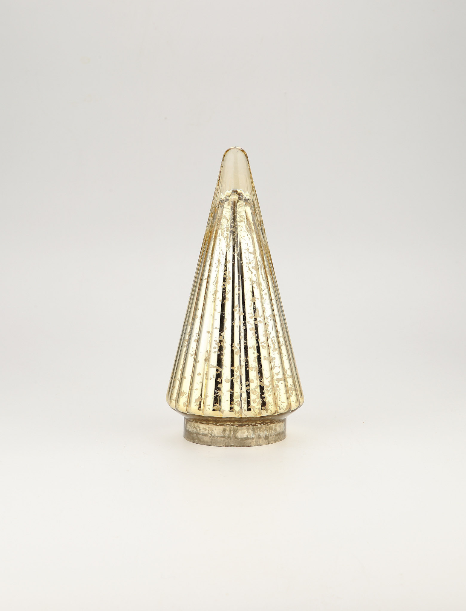 D6"H10.5" - MERCURY GLASS CHRISTMAS TREE