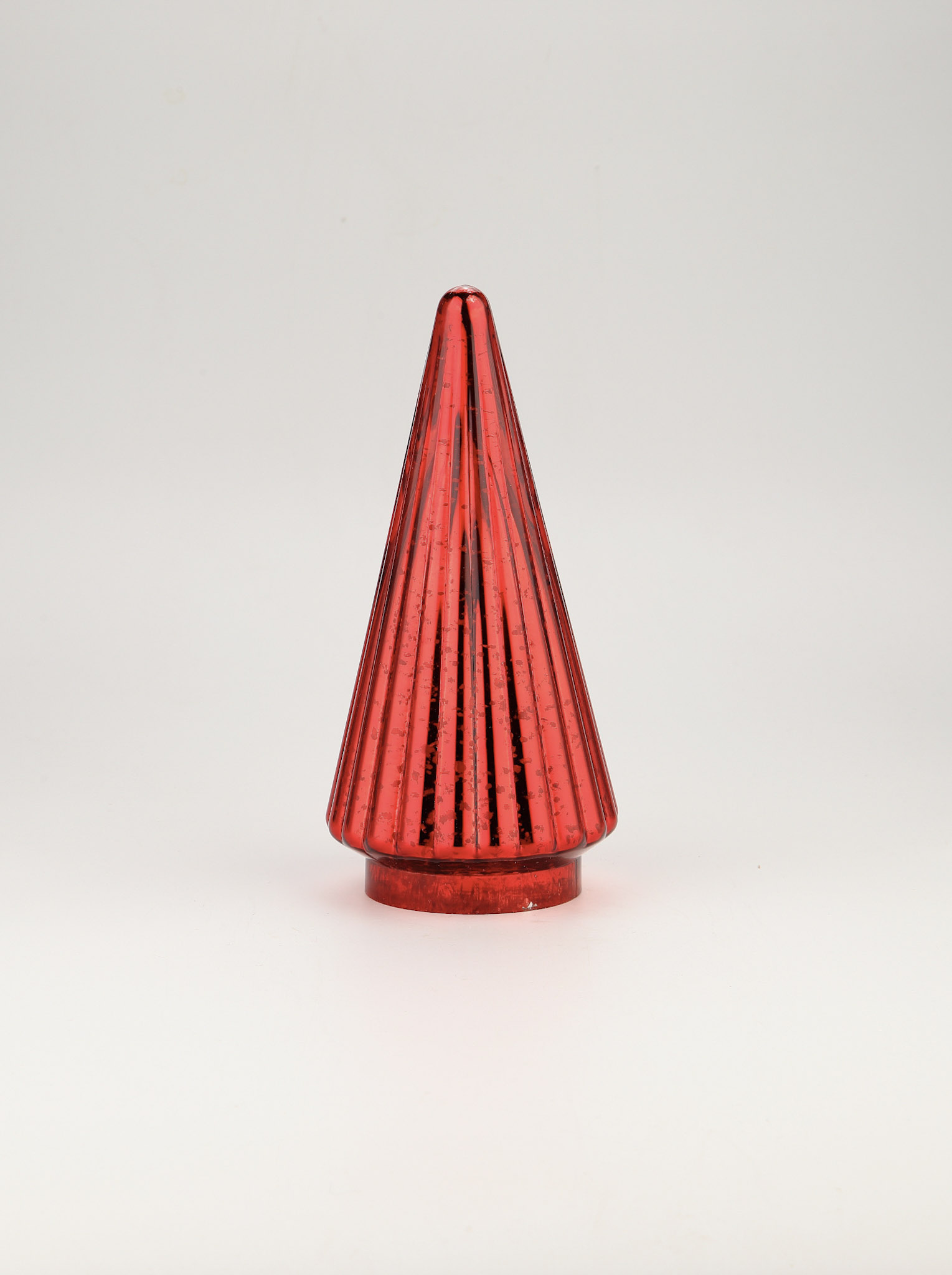 D6"H10.5" - MERCURY GLASS CHRISTMAS TREE