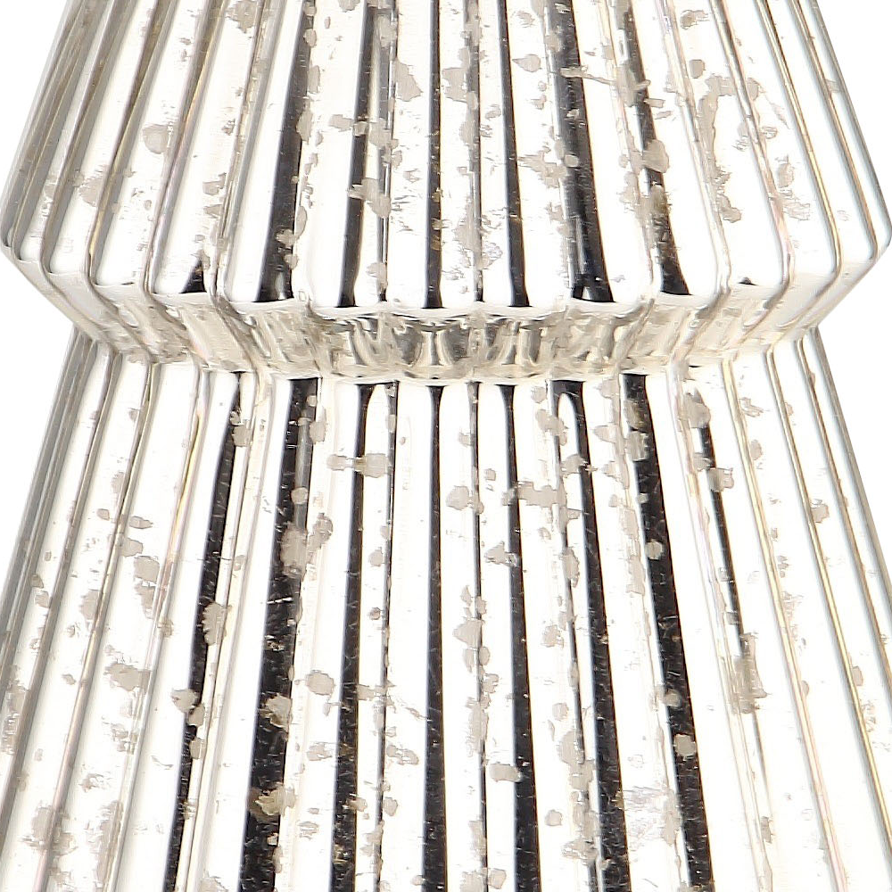 51941	 D8.5"H21.5" - MERCURY GLASS CHRISTMAS TREE