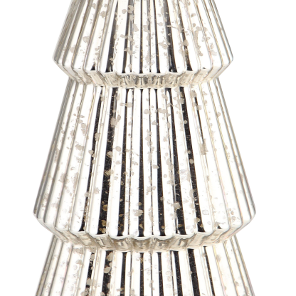 51941	 D8.5"H21.5" - MERCURY GLASS CHRISTMAS TREE