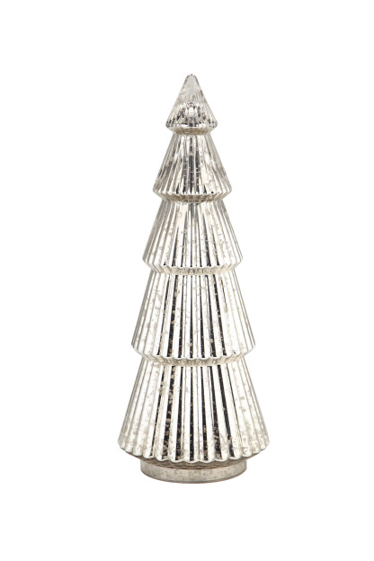 D8.5"H21.5" - MERCURY GLASS CHRISTMAS TREE