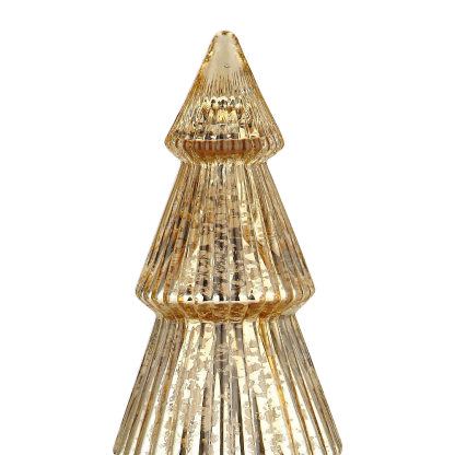 51942	 D8.5"H21.5" - MERCURY GLASS CHRISTMAS TREE