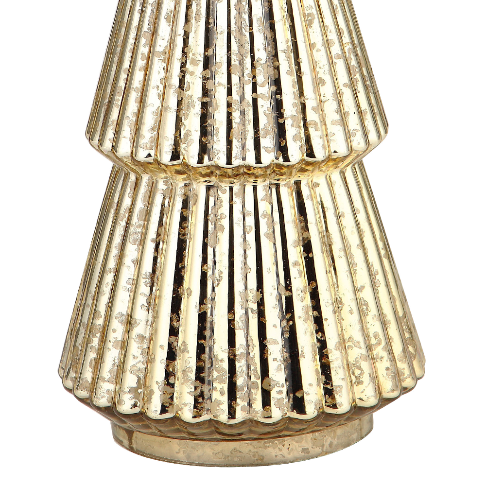 51942	 D8.5"H21.5" - MERCURY GLASS CHRISTMAS TREE
