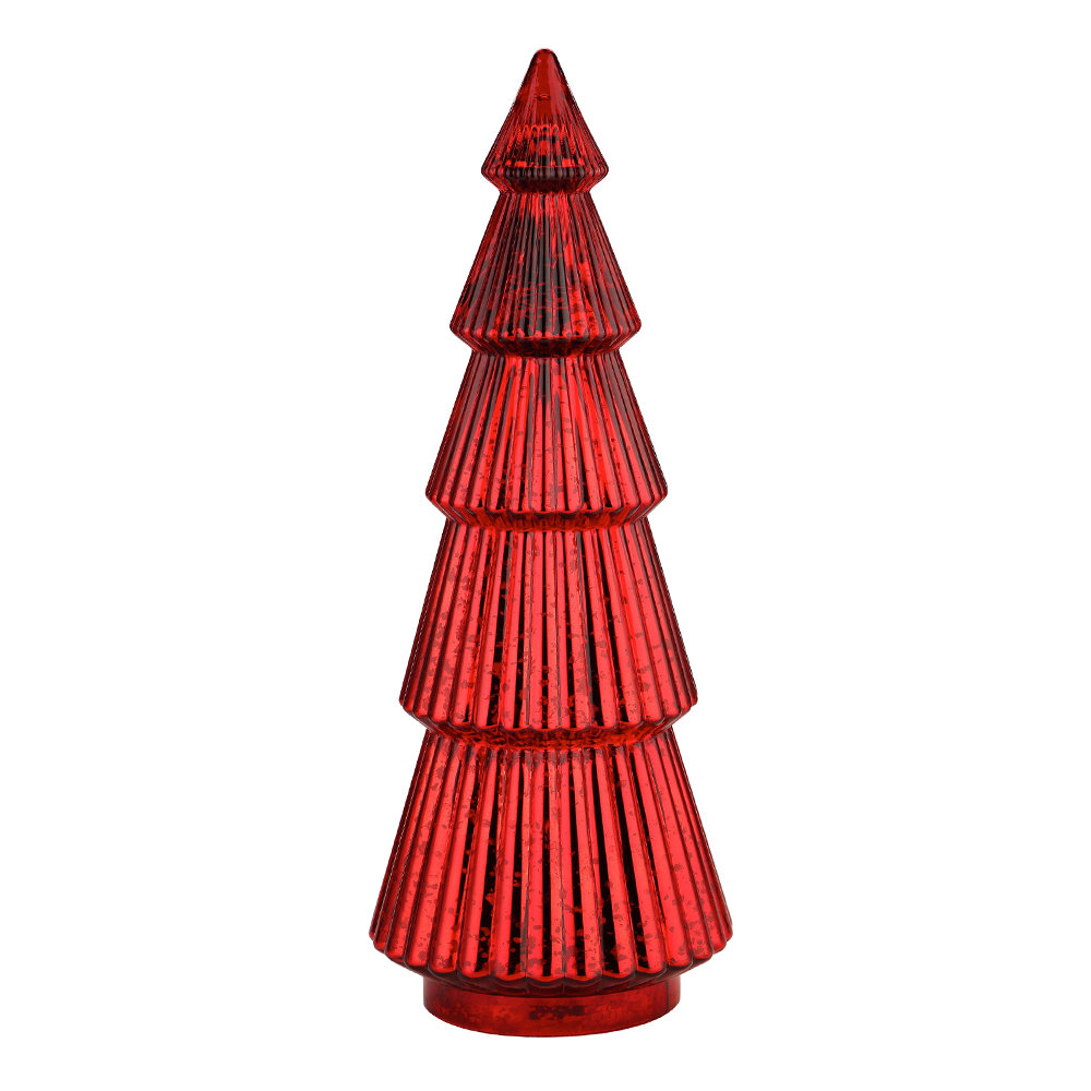 51944	 D8.5"H21.5" - MERCURY GLASS CHRISTMAS TREE