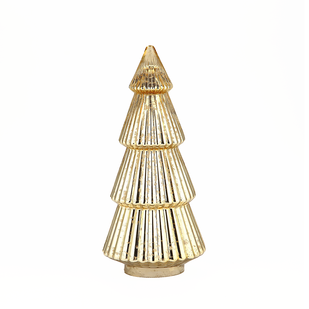 51947	 D7"H14.5" - MERCURY GLASS CHRISTMAS TREE