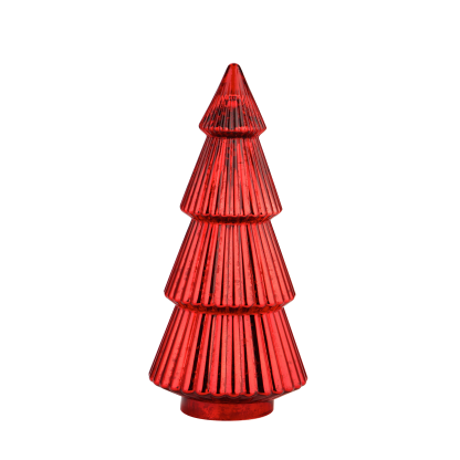 51949	 D7"H14.5" - MERCURY GLASS CHRISTMAS TREE