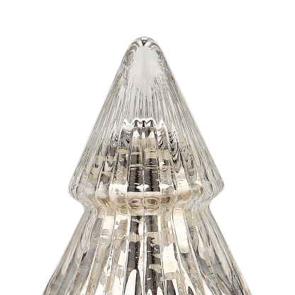 51951	 *D6"H10.5" - MERCURY GLASS CHRISTMAS TREE