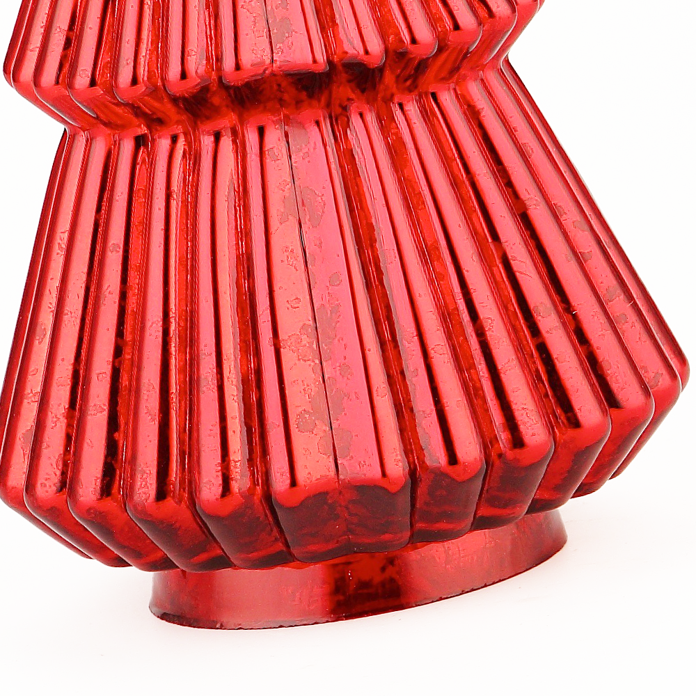 51949	 D7"H14.5" - MERCURY GLASS CHRISTMAS TREE