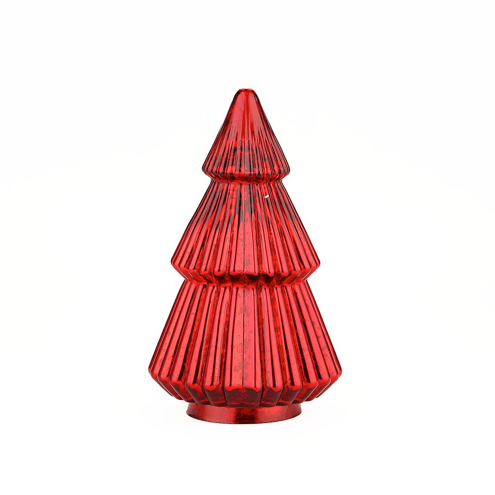 51954	 *D6"H10.5" - MERCURY GLASS CHRISTMAS TREE