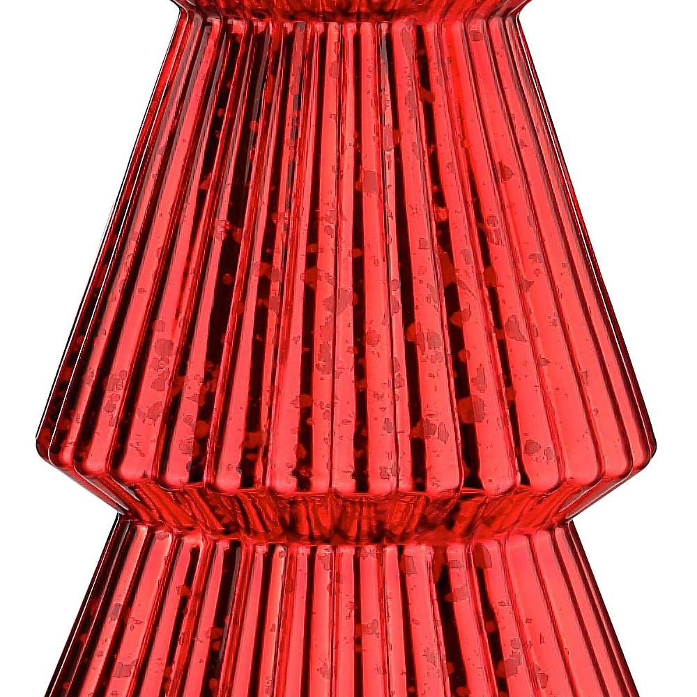 51964	 *D12"H40" - MERCURY GLASS CHRISTMAS TREE ON PEDESTAL