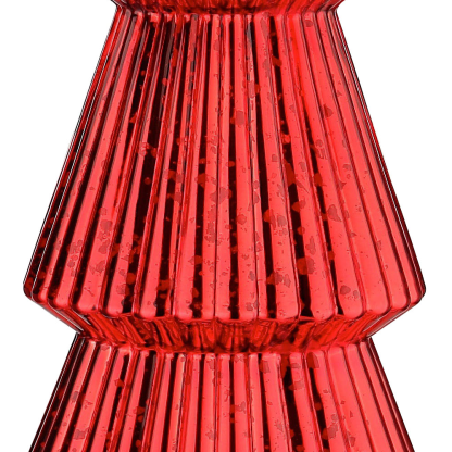 51964	 *D12"H40" - MERCURY GLASS CHRISTMAS TREE ON PEDESTAL