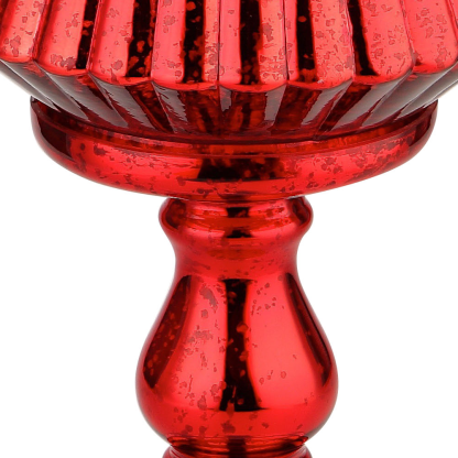 51964	 *D12"H40" - MERCURY GLASS CHRISTMAS TREE ON PEDESTAL