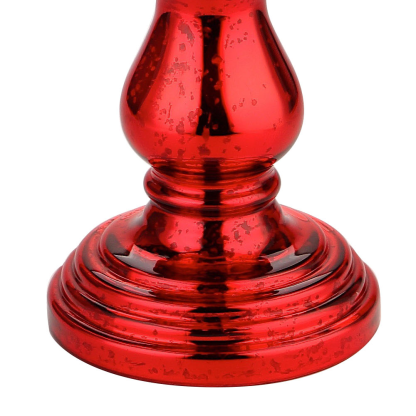 51964	 *D12"H40" - MERCURY GLASS CHRISTMAS TREE ON PEDESTAL