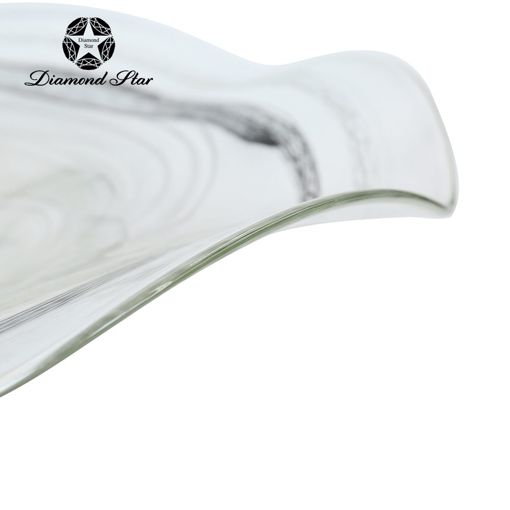 85575	 D25.5"H6" - ART GLASS WALL PLATE