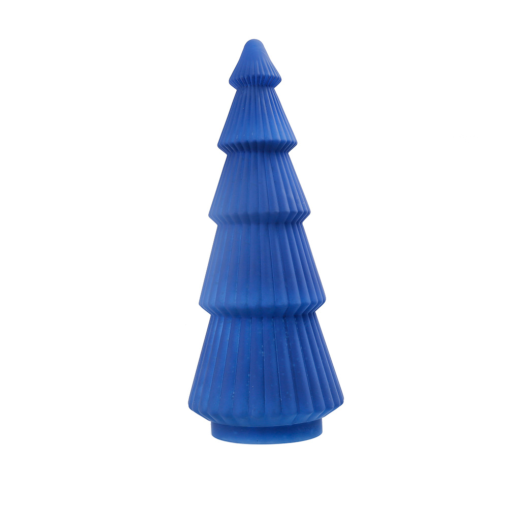 54021	 D8.3"H21.3" - MATTE MERCURY GLASS CHRISTMAS TREE