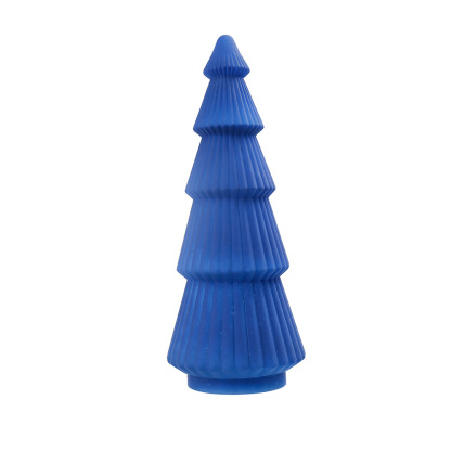 54021	 D8.3"H21.3" - MATTE MERCURY GLASS CHRISTMAS TREE