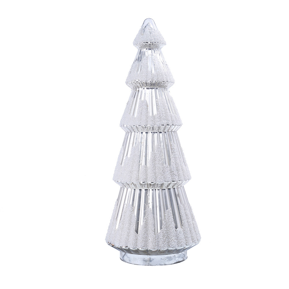 54024	 *D8.3"H21.3" - MERCURY GLASS CHRISTMAS TREE