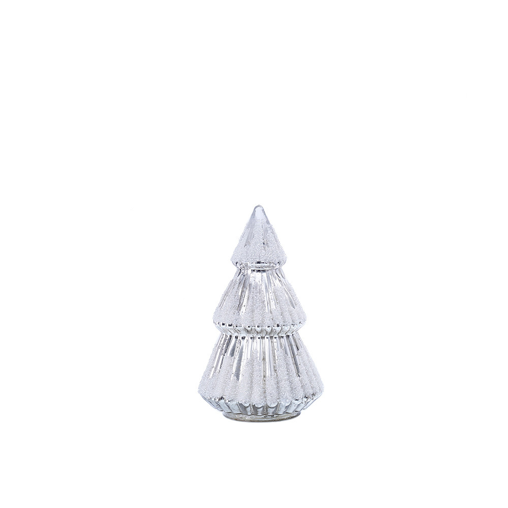 54026	 *D5.9"H10.63" - MERCURY GLASS CHRISTMAS TREE