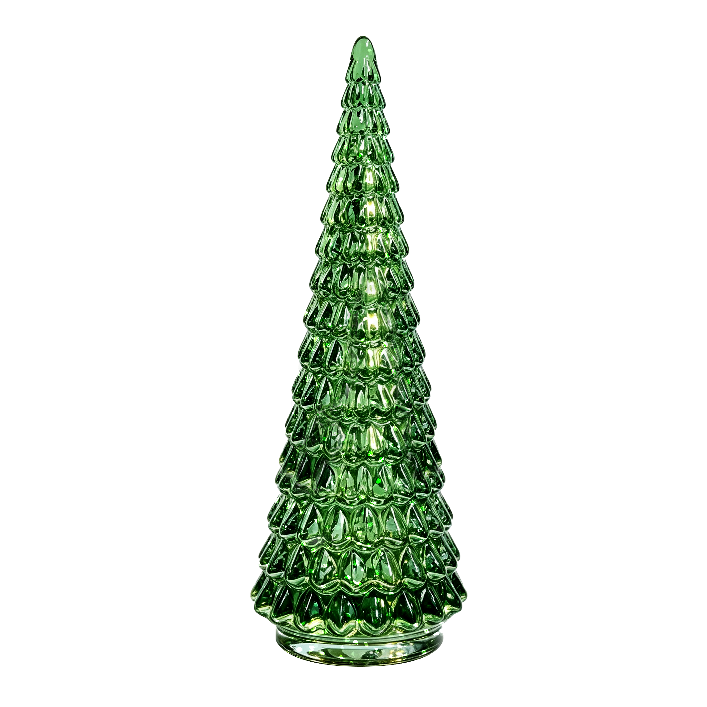 54099G	 *D7.5"H22" - GLASS CHRISTMAS TREE